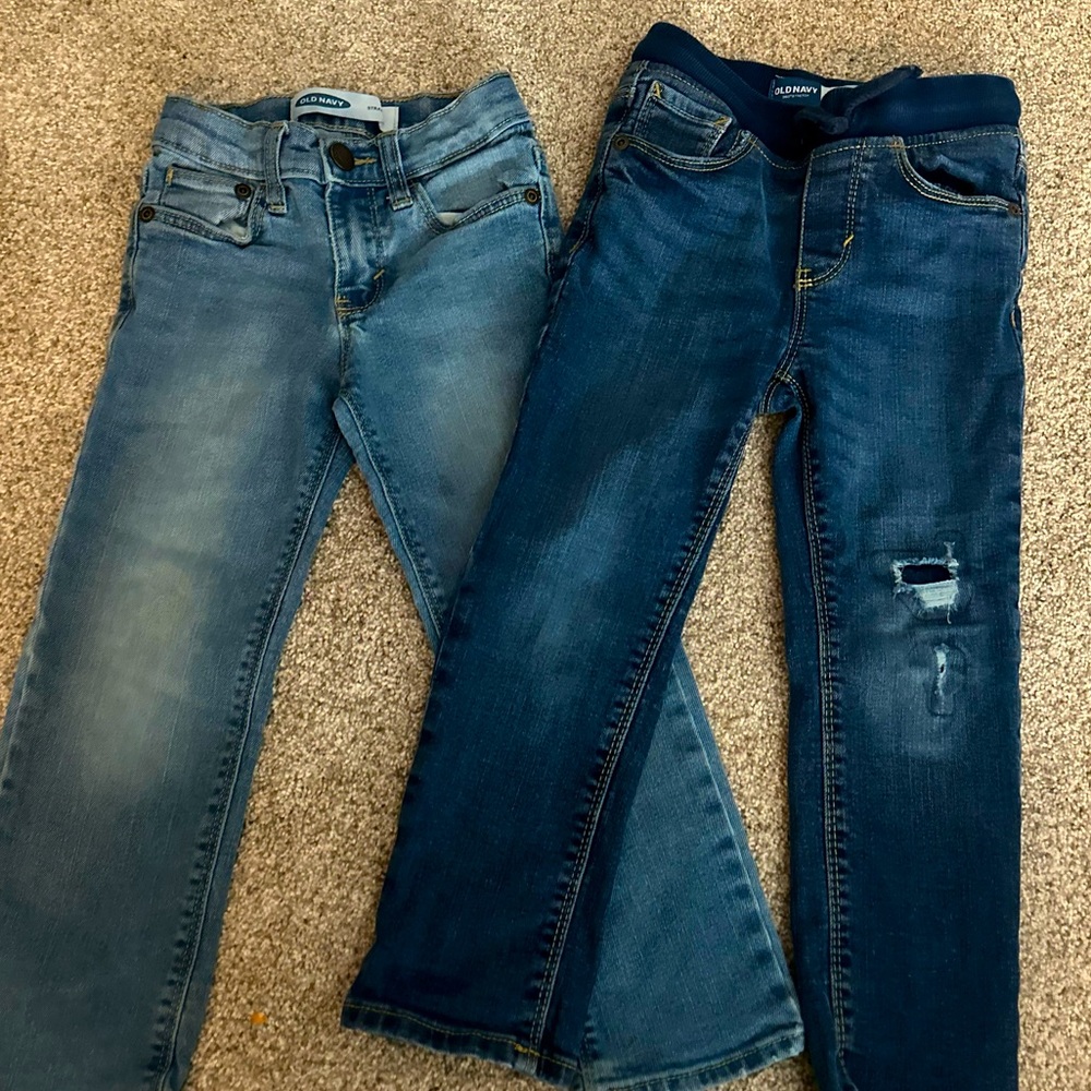 Old navy little boys jeans. Lot of 2 pair. Size 4T